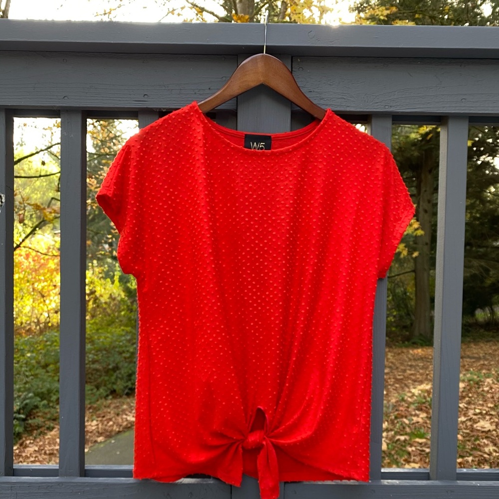 Red blouse